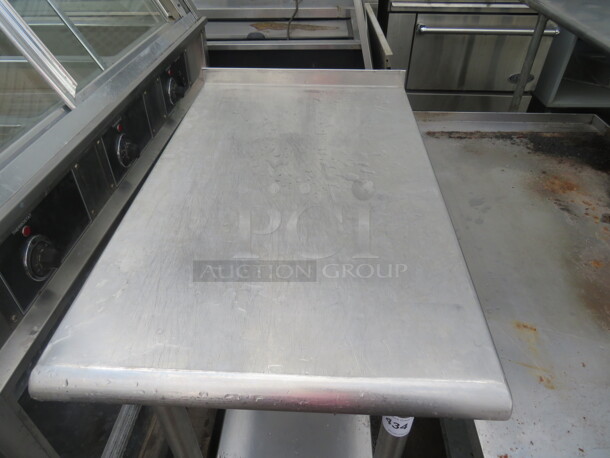 One Stainless Steel Table With Under Shelf. 18X30X38 - Image 2 of 2