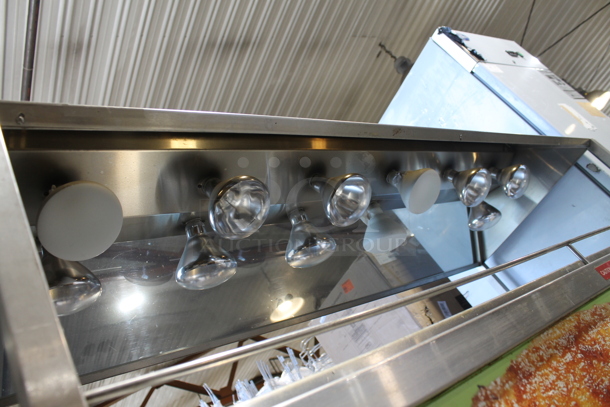 Stainless Steel Commercial Portable Warming Buffet Station w/ Sneeze Guard on Commercial Casters. Cannot Test Due To Plug Style - Image 5 of 9