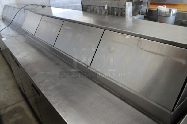 2015 Delfield 18699PTB Stainless Steel Commercial Sandwich Salad Prep Table Bain Marie Mega Top. 115 Volts, 1 Phase. Tested and Working!
 - Image 2 of 11