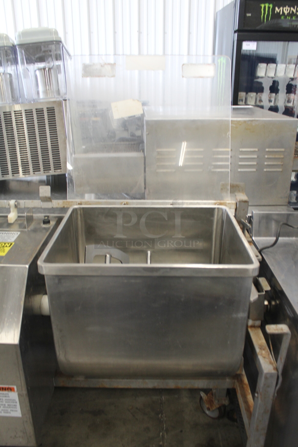 Daniels DMX 100 Stainless Steel Commercial Floor Style Meat Mixer on Commercial Casters. 115 Volts, 1 Phase. Tested and Working! - Image 8 of 11