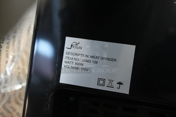 4 BRAND NEW IN BOX! Jasun JSMG 138 Metal Countertop Meat Grinder. 110 Volts, 1 Phase. 4 Times Your Bid! - Image 6 of 6