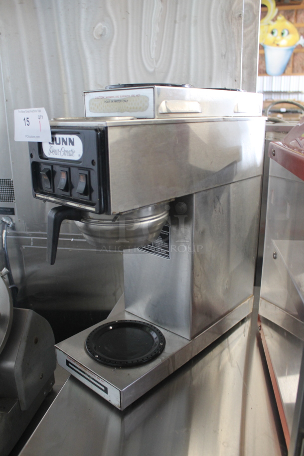 Bunn S Stainless Steel Commercial Countertop 3 Burner Coffee Machine. 120 Volts, 1 Phase.  - Image 3 of 9