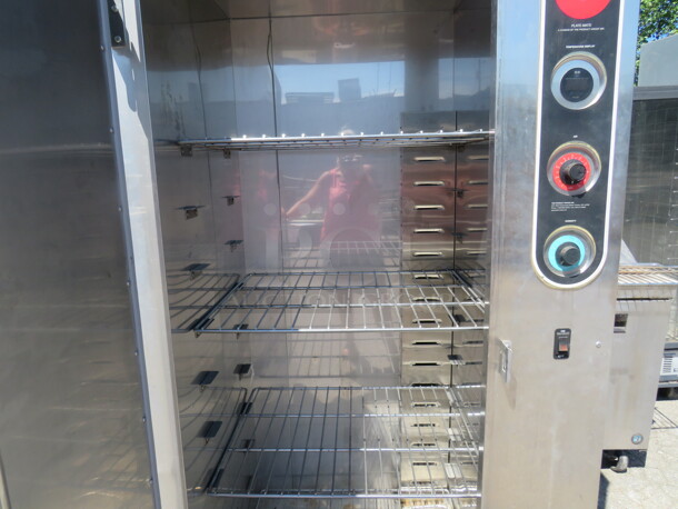 One WORKING Plate Mate Heated Holding Cabinet On Casters. 120 Volt. Model# HM84W. $8514.88. - Image 2 of 3