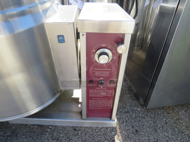 One Southbend 10 Gallon Electric Tilt Kettle. Model# KETC-10. 208 Volt. 3 Phase. Unable To Test. 25X19X33 - Image 2 of 2