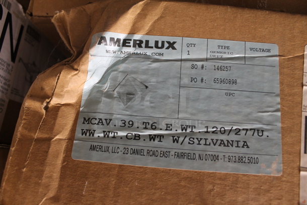 BRAND NEW IN BOX! 6 Amerlux Recessed Lights. 6 Times Your Bid! 