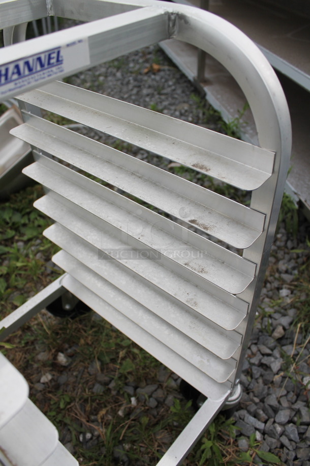 BRAND NEW SCRATCH AND DENT! Channel Metal Commercial Pan Transport Rack on Commercial Casters. - Image 5 of 5