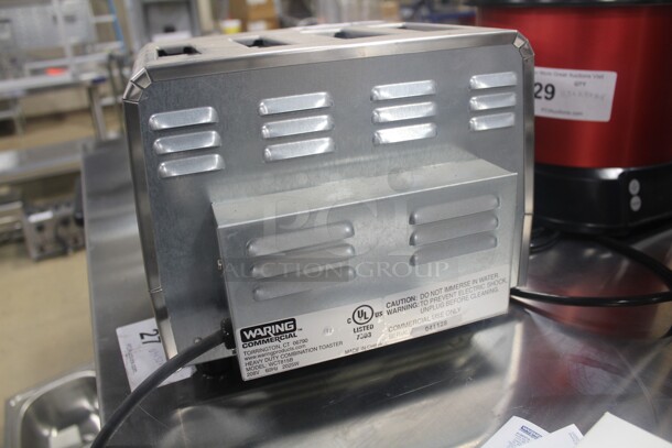 NEW! Waring Model WCT815B Commercial 4 Slot Toaster. 11x10x9. 208V/60Hz.   - Image 4 of 6