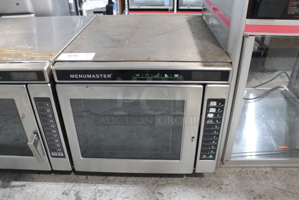 2016 Menumaster MRC30S2 Stainless Steel Commercial Countertop Microwave Oven. 208/240 Volts, 1 Phase. 