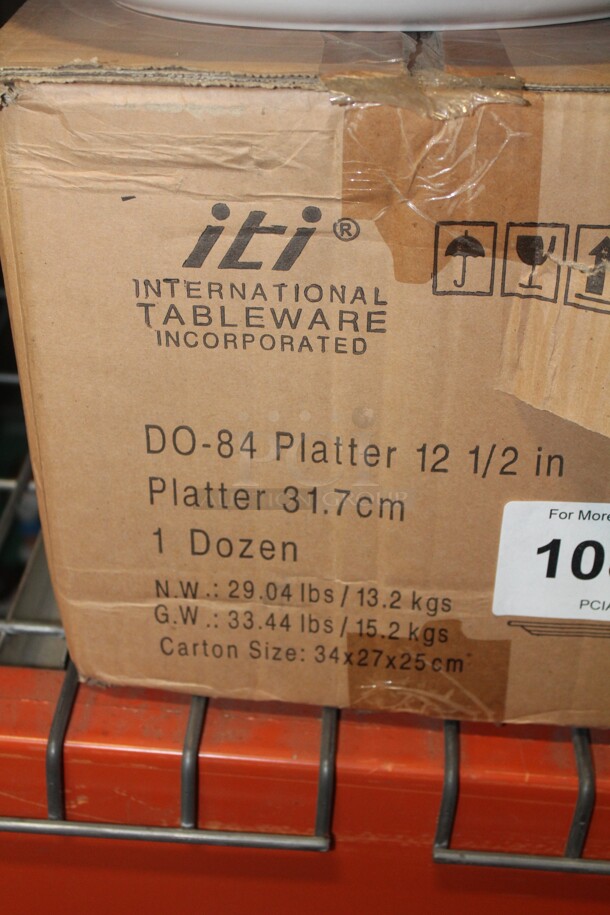 NEW IN BOX! 1 Box (12 Count) Iti 12.5" Platters. 12X Your Bid!  - Image 2 of 2
