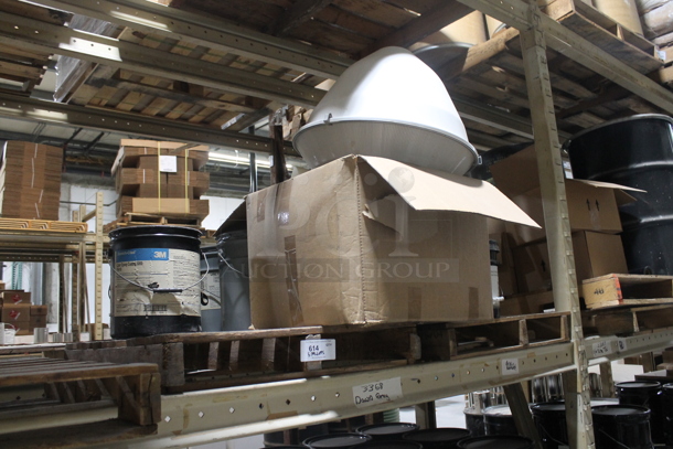 ALL ONE MONEY! FIVE PALLET LOT Including Metal Barrel, 3M Clear Epoxy Coating 6000 Bucket. BUYER MUST REMOVE. - Image 6 of 6