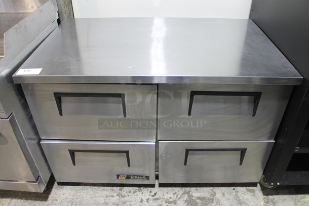 True TUC-48D-4 Stainless Steel Commercial 4 Drawer Work Top Cooler. 115 Volts, 1 Phase. Tested and Does Not Power On
