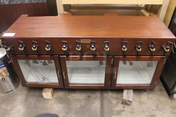 Absocold ARD241AB10R/L Wooden 12 Head Wine Dispenser w/ 3 Doors. 120 Volts, 1 Phase.  - Image 1 of 8