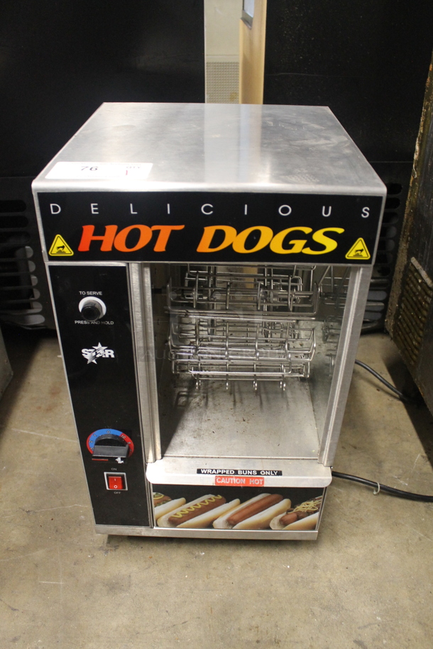 Star 174CBA Stainless Steel Commercial Countertop Conveyor Hot Dog Toaster Oven. 120 Volts, 1 Phase. Tested and Working! - Image 1 of 9