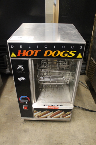 Star 174CBA Stainless Steel Commercial Countertop Conveyor Hot Dog Toaster Oven. 120 Volts, 1 Phase. Tested and Working!