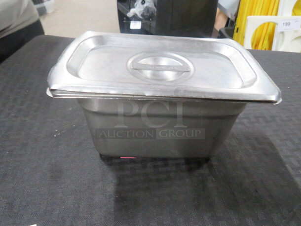 1/9 Size 4 Inch Hotel Pan With Lid. 7XBID