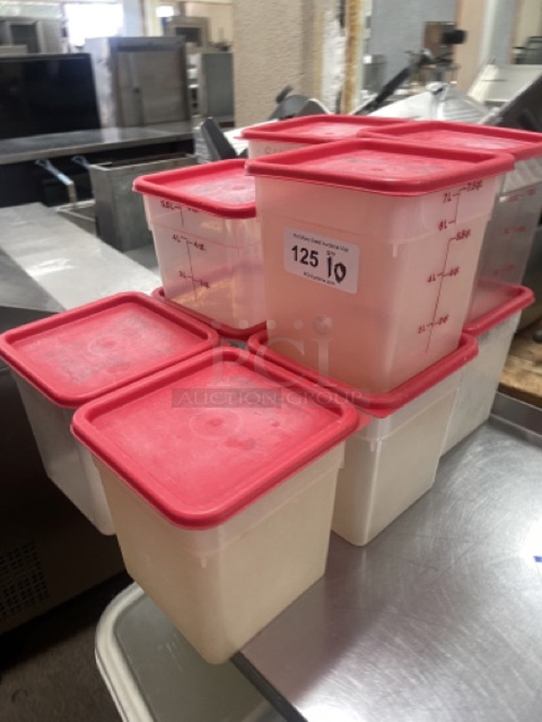 NSF Food Containers with Lids Ready for Commercial use 7L CAPACITY - Image 3 of 8