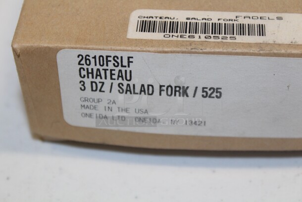 NEW IN BOX! 11 Boxes Miscellaneous Oneida Chateau Silverware.11X Your Bid!  - Image 2 of 5