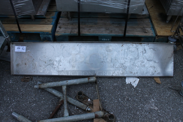 Stainless Steel Wall Mount Shelf. - Image 1 of 2