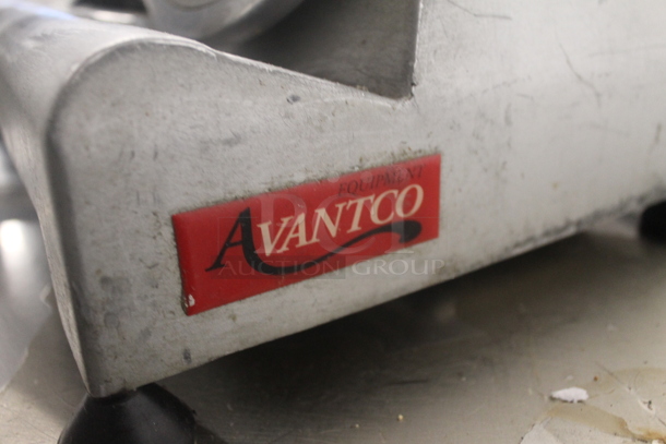 Avantco Stainless Steel Commercial Countertop Meat Slicer w/ Blade Sharpener. 115 Volts, 1 Phase. Tested and Working! - Image 6 of 6