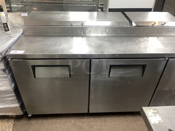 True TPP-AT-67-HC 67 inch commercial  Pizza Prep Table w/ Refrigerated Base, 115v Tested and Working! - Image 2 of 8