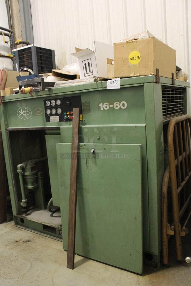 Sullair 16BS-60L ACAC Green Metal Floor Style Air Compressor. BUYER MUST REMOVE. - Image 5 of 8