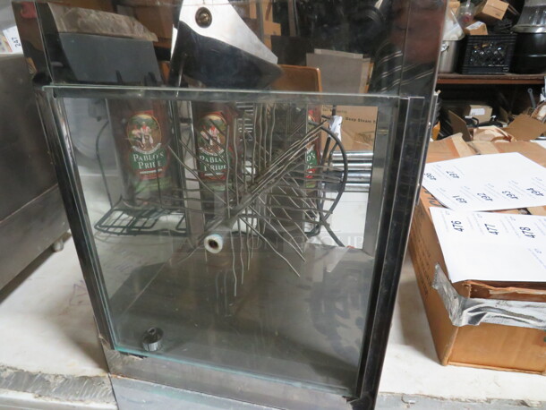 One Heated Food Display Cabinet. Missing A Glass.  - Image 4 of 4