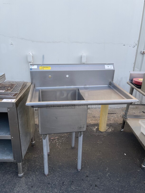 Clean! Commercial Stainless Steel Preparation Vegetable Sink NSF - Image 4 of 10