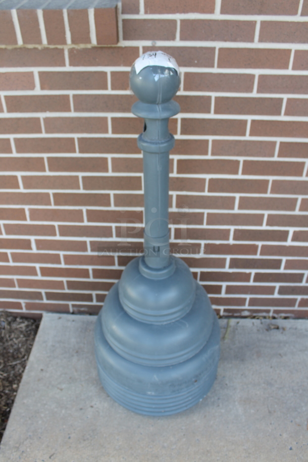 Safe Smoker Gray Floor Style Cigarette Butt Disposal Receptacle. (outside) - Image 1 of 5