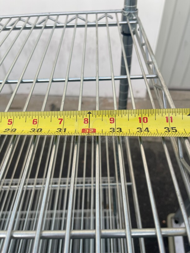 Commercial Stainless Steel Wire Racks  NSF 35x18x72 - Image 4 of 6