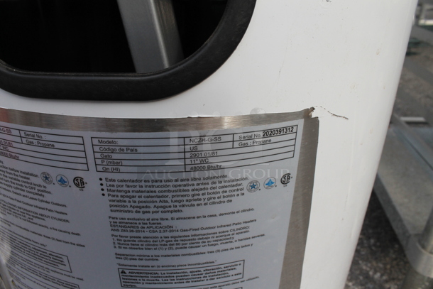 NCZH-G-S Metal Floor Style Propane Gas Patio Heater. 48,000 BTU. - Image 5 of 5