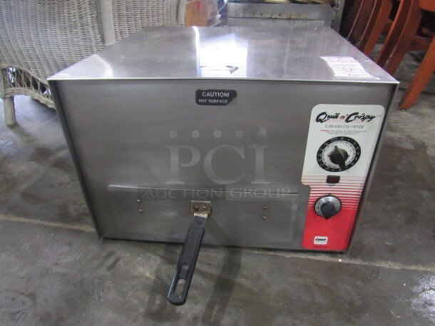 One Quick And Crispy Greaseless Air Fryer. Model# GFII. 20.5X19.5X14. $4745.00