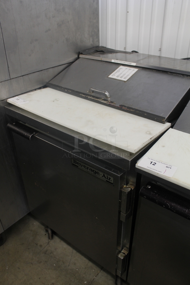 Beverage Air SP27 Stainless Steel Commercial Sandwich Salad Prep Table Bain Marie Mega Top on Commercial Casters. 115 Volts, 1 Phase. Tested and Working! - Image 3 of 6
