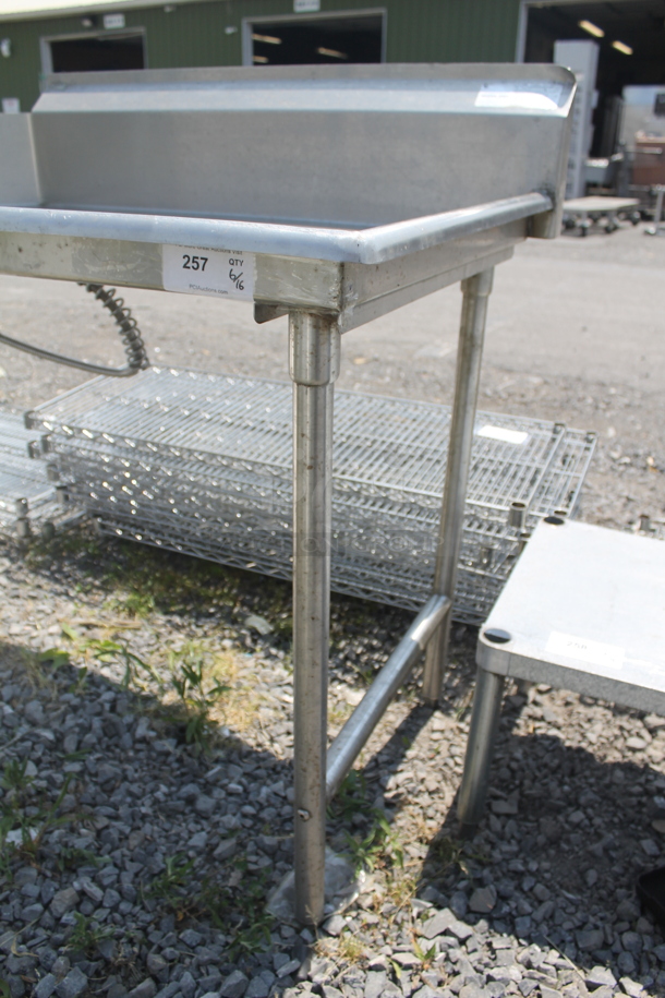 Advance Tabco DTC-S70-48R Commercial Stainless Steel Right Dishtable On Galvanized Legs. - Image 4 of 6