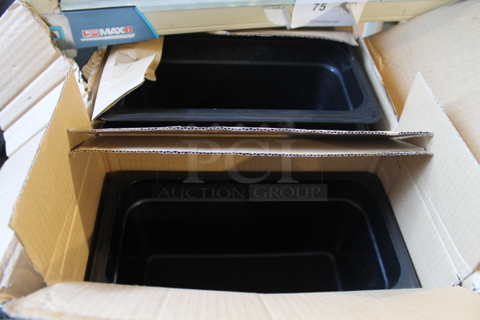 ALL ONE MONEY! Lot of Various Black 1/3 Size Poly Drop In Bins