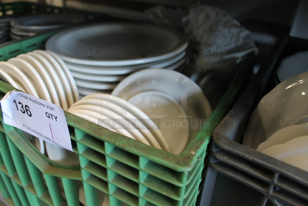 ALL ONE MONEY! Lot of Ceramic Plates in Crate - Image 3 of 4