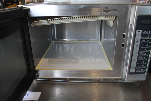 2011 Menumaster RFS12TSW Stainless Steel Commercial Countertop Microwave Oven. 120 Volts, 1 Phase.  - Image 3 of 5