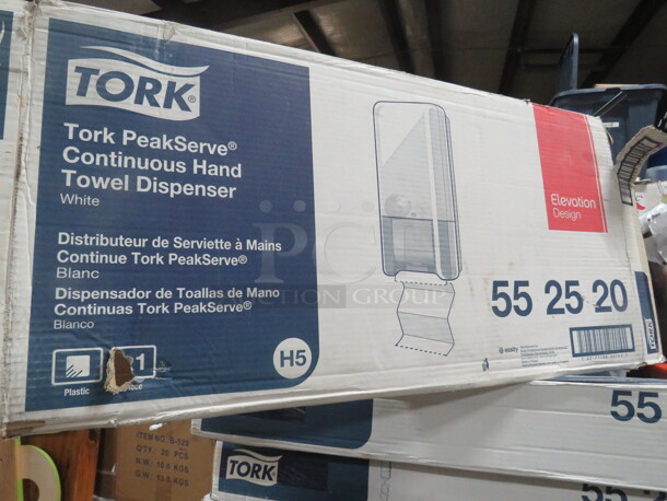 One NEW Tork Hand Towel Dispenser. # 55 25 20. $68.75.