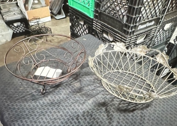 Assorted Metal Serving Bowls. 2XBID - Image 1 of 3