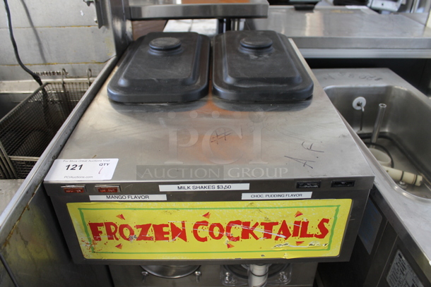 Taylor Stainless Steel Commercial Countertop 2 Flavor Slushie Frozen Beverage Machine.  - Image 2 of 4
