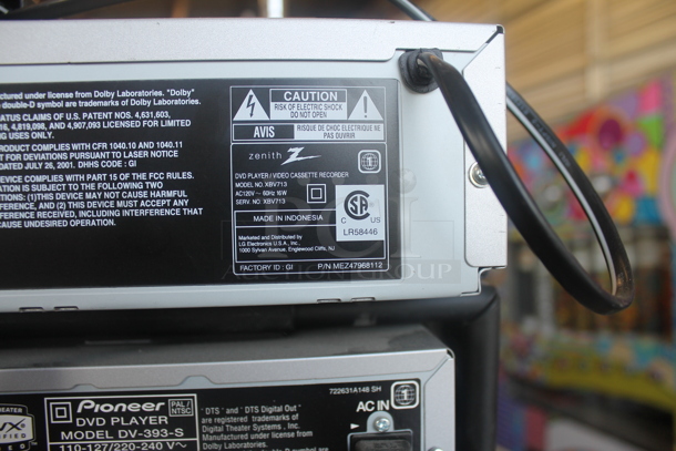 Zenith DVD VHS Player and Pioneer DV-393 DVD Player. - Image 7 of 7