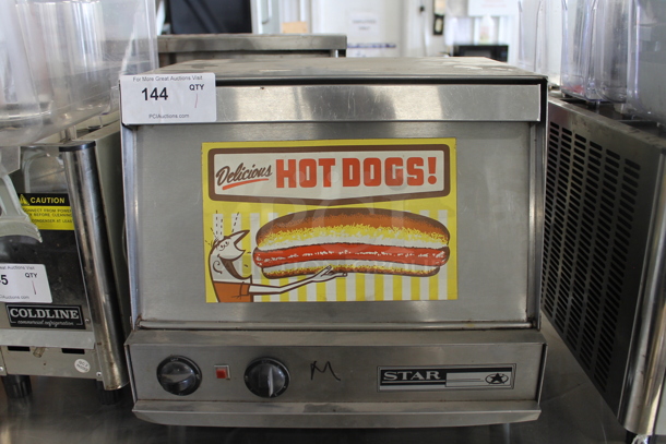 Star Stainless Steel Commercial Countertop Hot Dog Steamer. Tested and Working! - Image 1 of 5