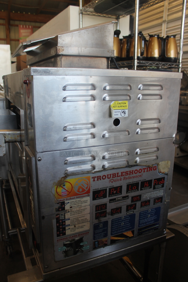 Duke Stainless Steel Commercial Natural Gas Powered Charbroiled Burger Grill on Commercial Casters. - Image 2 of 9