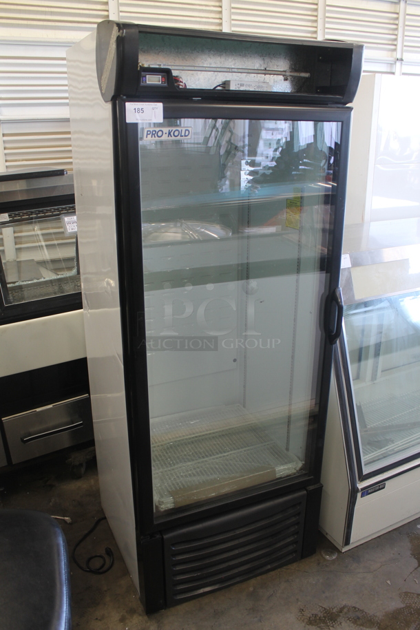 BRAND NEW! Pro-Kold CV16-ULH / DURF 16 W Metal commercial Single Door Reach In Freezer Merchandiser w/ Poly Coated Racks. 115 Volts, 1 Phase. Tested and Working! - Image 1 of 8