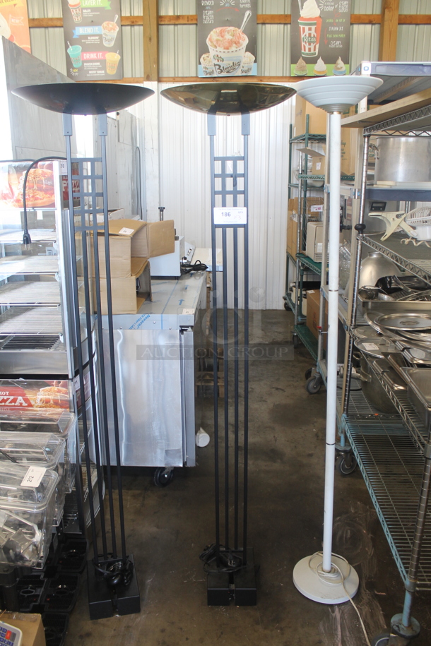 3 Various Metal Floor Style Lamps. 3 Times Your Bid! - Image 1 of 10