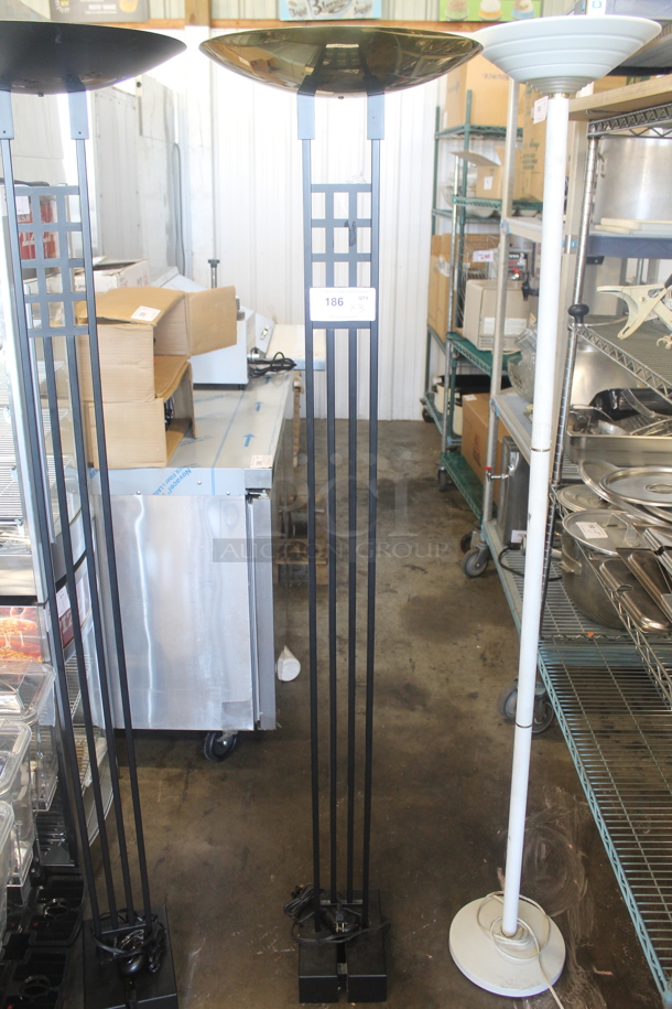 3 Various Metal Floor Style Lamps. 3 Times Your Bid! - Image 3 of 10