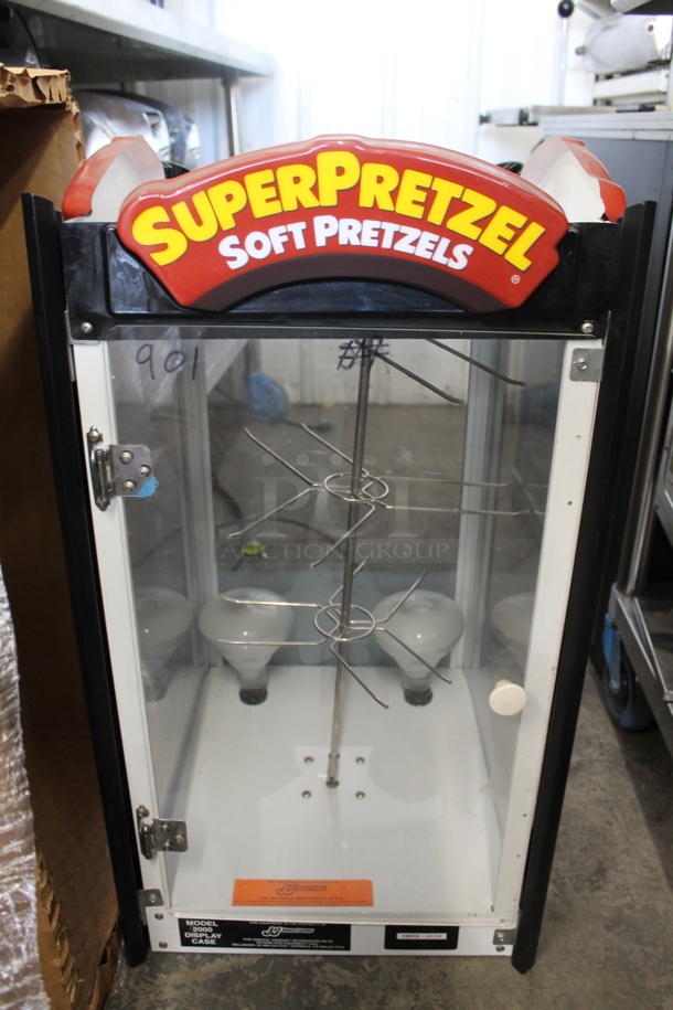 J&J Snack Foods 2000 Metal Commercial Countertop Pretzel Warmer Merchandiser. Tested and Working! - Image 1 of 5