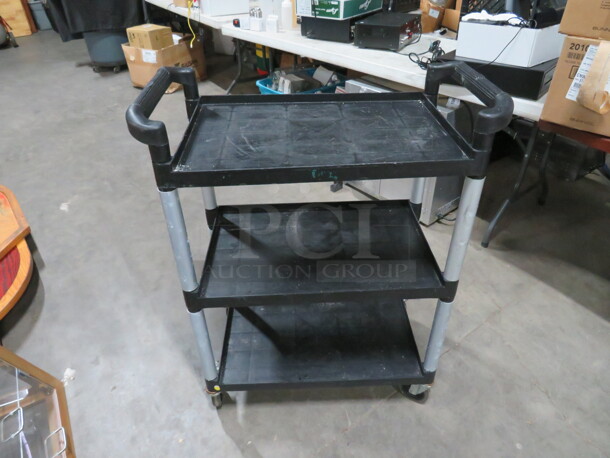 One 3 Shelf Cart On Casters. - Image 1 of 1