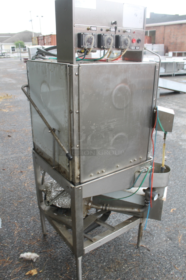 American Dish Service ADS AF-3D-S Stainless Steel Commercial Corner Pass Through Dishwasher. 120 Volts, 1 Phase.  - Image 2 of 8