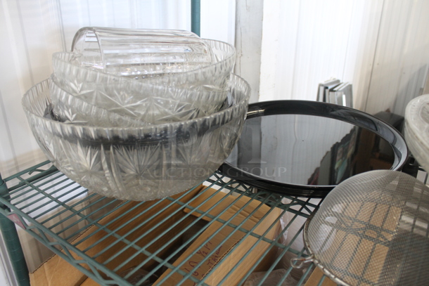 ALL ONE MONEY! Three Tier Lot of Various Items Including Poly Bins and Prime Source Polypropylene Clear Containers - Image 6 of 9