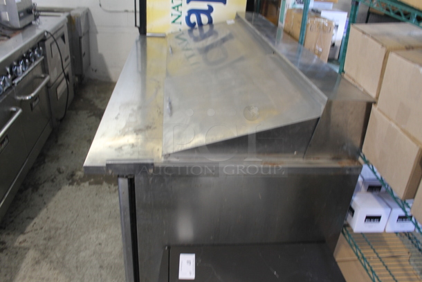 Everest EPBR3 Stainless Steel Commercial Sandwich Salad Prep Table Bain Marie Mega Top on Commercial Casters. 115 Volts, 1 Phase. Tested and Powers On But Does Not Get Cold - Image 2 of 12